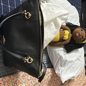 Coach Black Leather Satchel